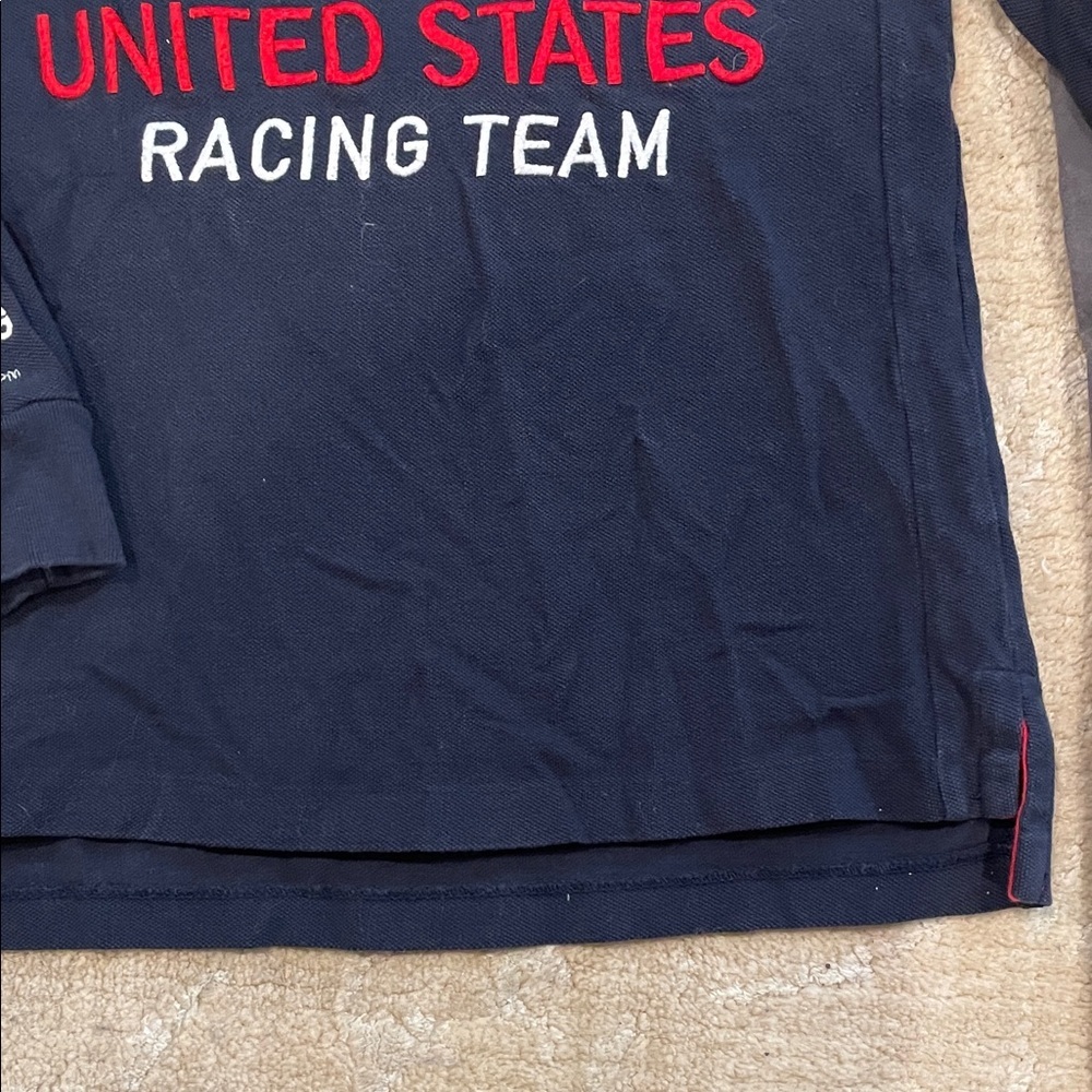 Polo by Ralph Lauren Kids Navy Racing Team Polo Shirt Top 6 and Carters 6 Pants - Picture 4 of 10